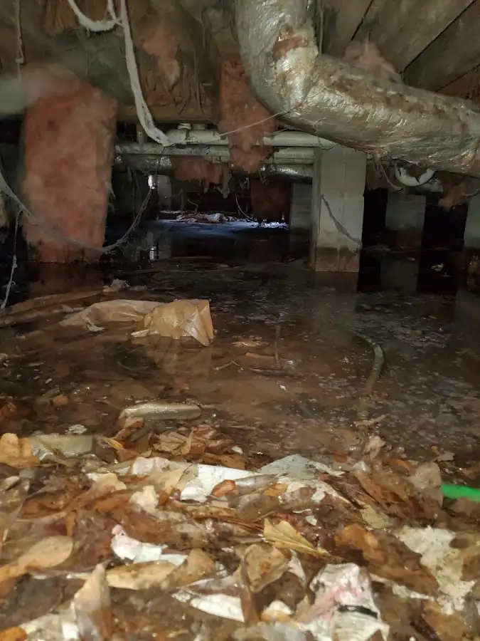 Crawl space flood assessment for Leak Detection & Repair in New London